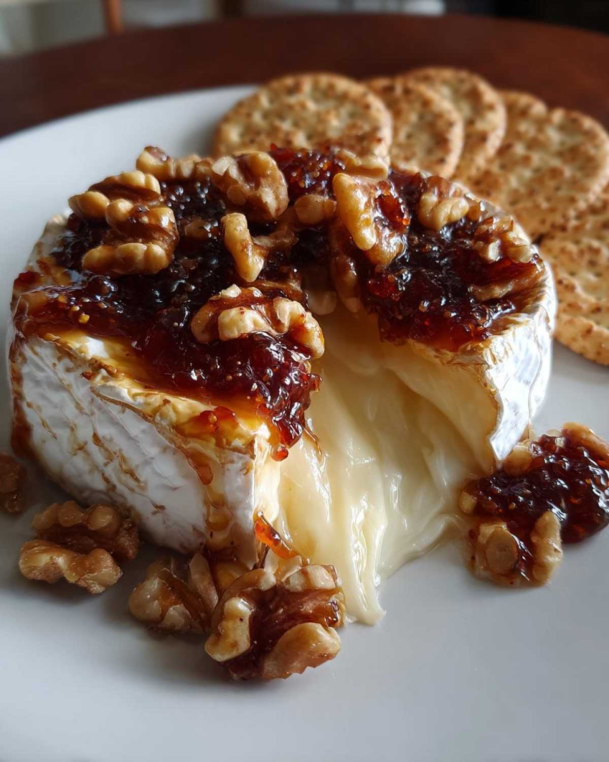 Baked Brie with Fig Jam - detail 2