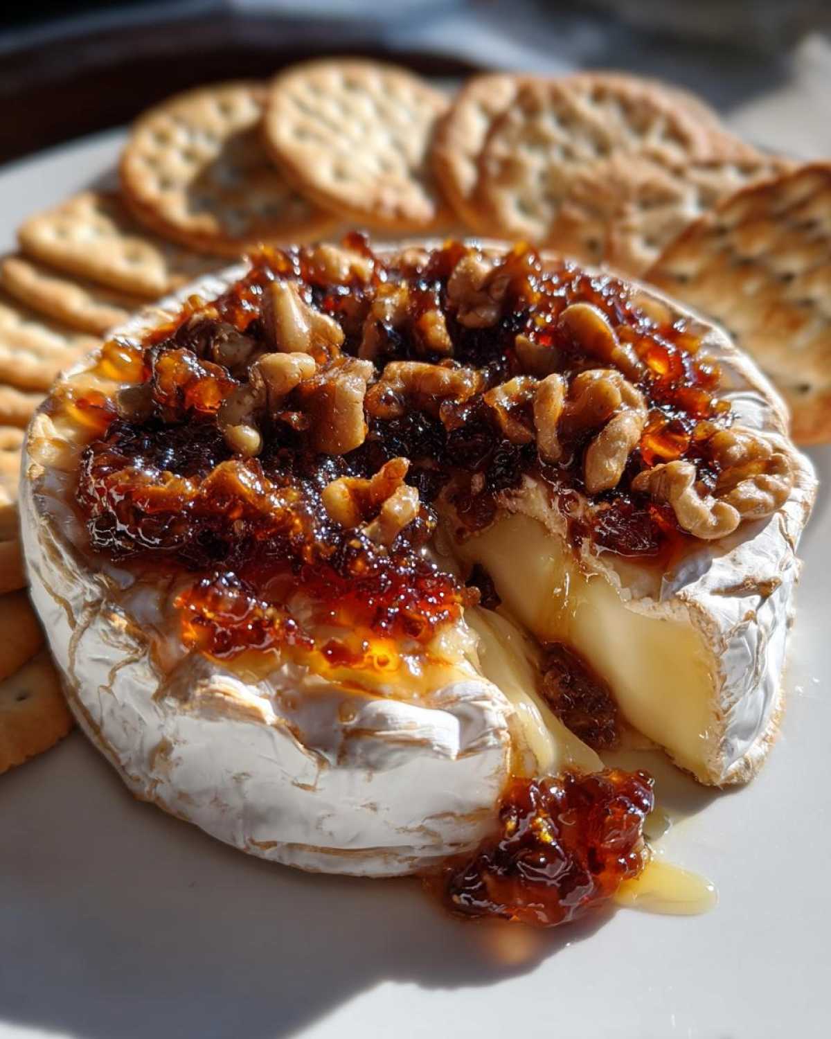 Baked Brie with Fig Jam - detail 3