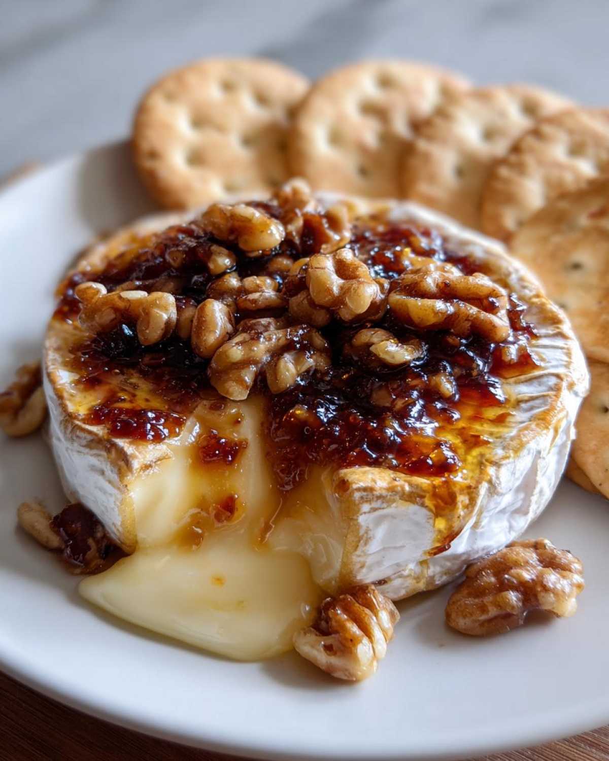 Baked Brie with Fig Jam - detail 4