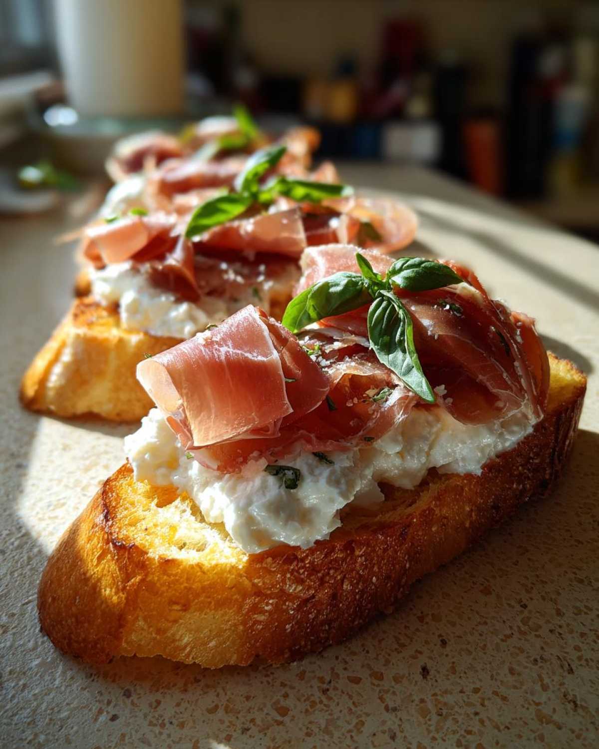 Burrata & Prosciutto Crostini - detail 2