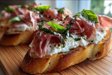 Burrata & Prosciutto Crostini