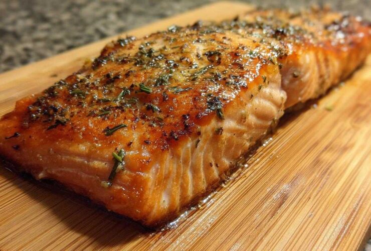 Cedar Plank Grilled Salmon (BBQ Favorite)