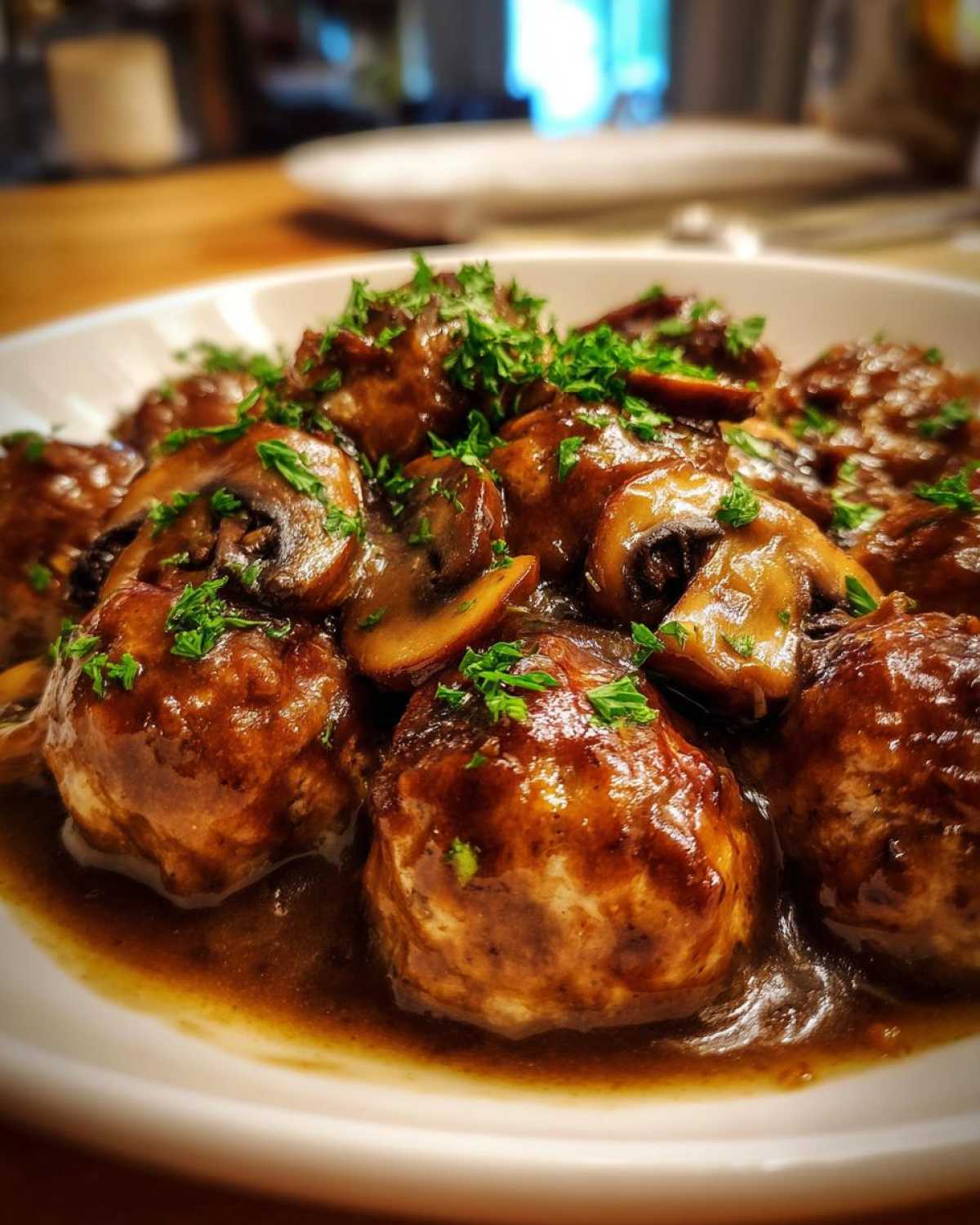 Chicken Marsala Meatballs - detail 1