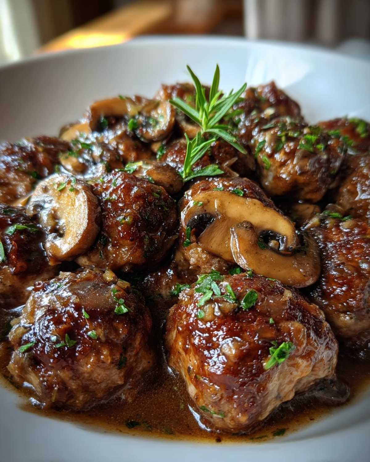 Chicken Marsala Meatballs - detail 2