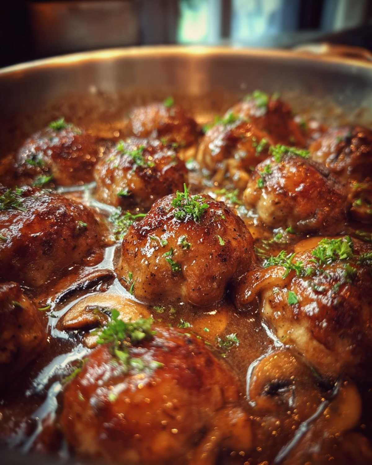 Chicken Marsala Meatballs - detail 3