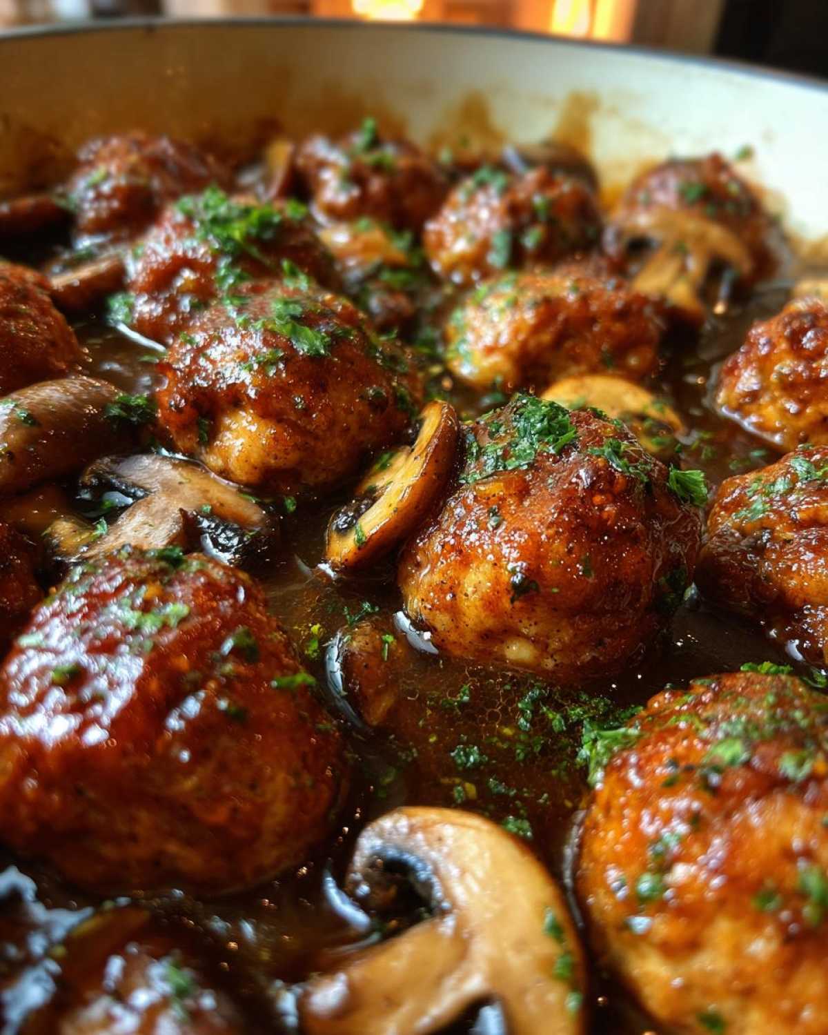 Chicken Marsala Meatballs - detail 4