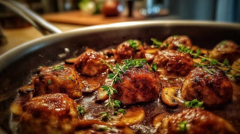 Chicken Marsala Meatballs