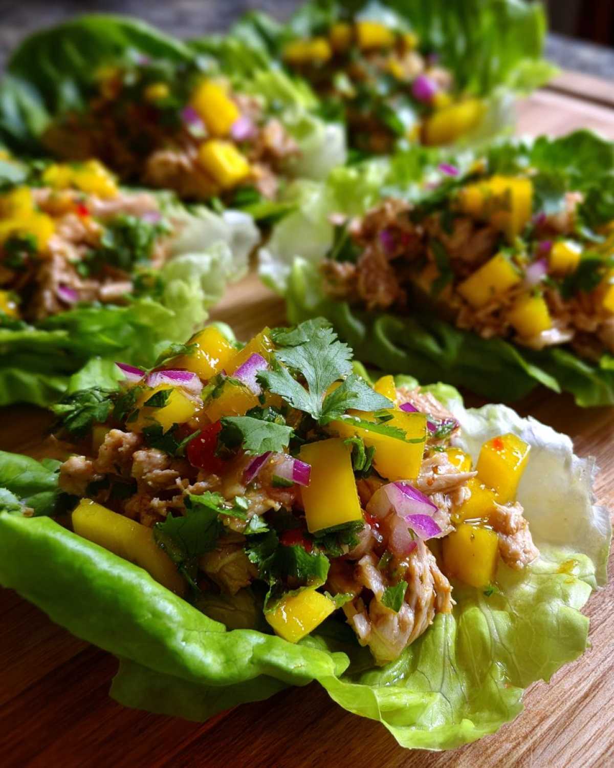 Chili Mango Chicken Lettuce Wraps - detail 4