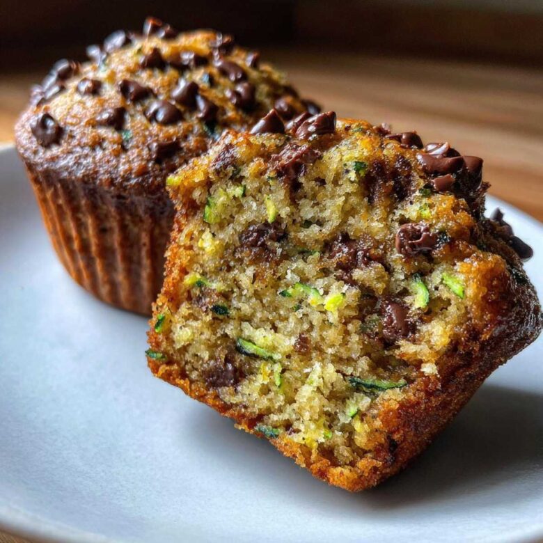 Chocolate chip zucchini muffins