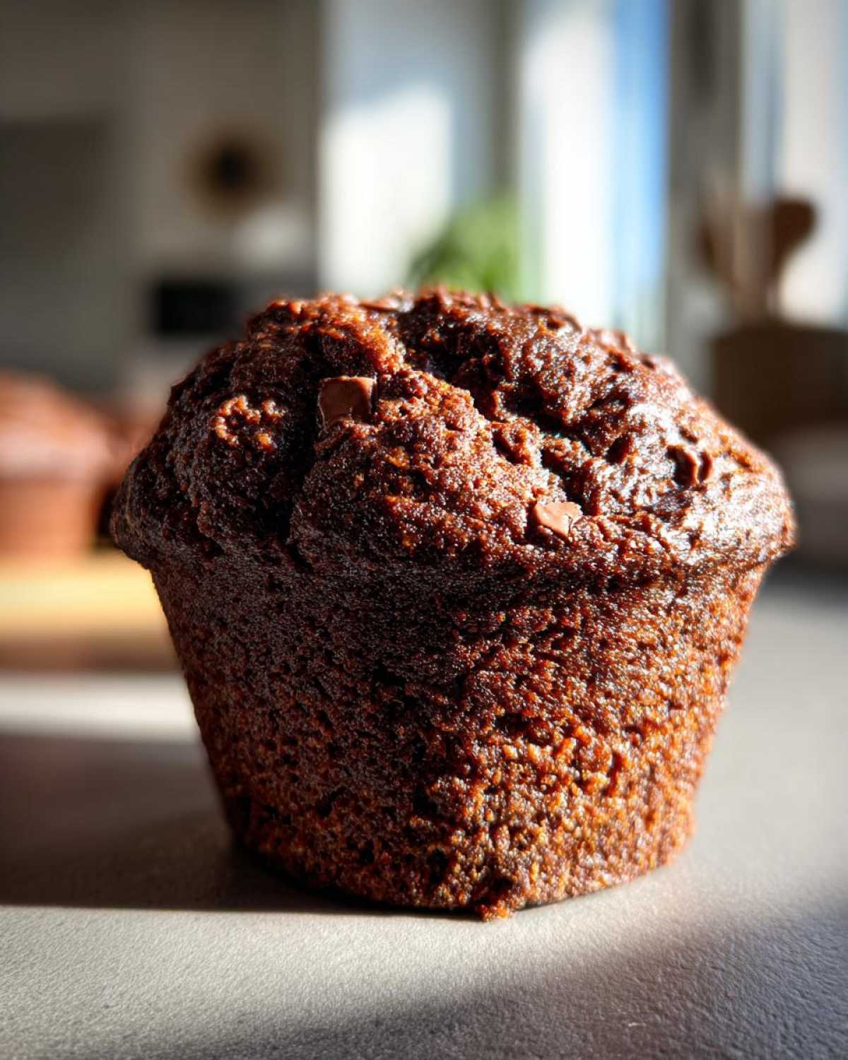 Chocolate protein muffins - detail 3