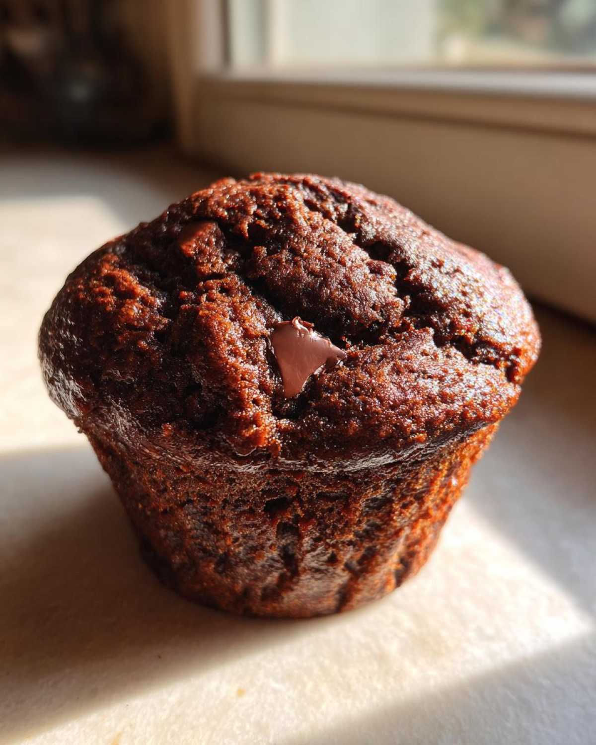Chocolate protein muffins - detail 4