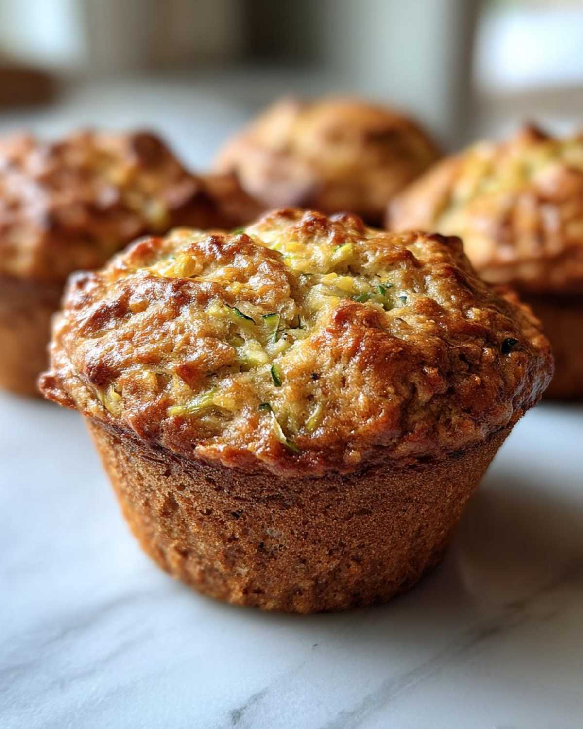 Classic zucchini muffins - detail 1