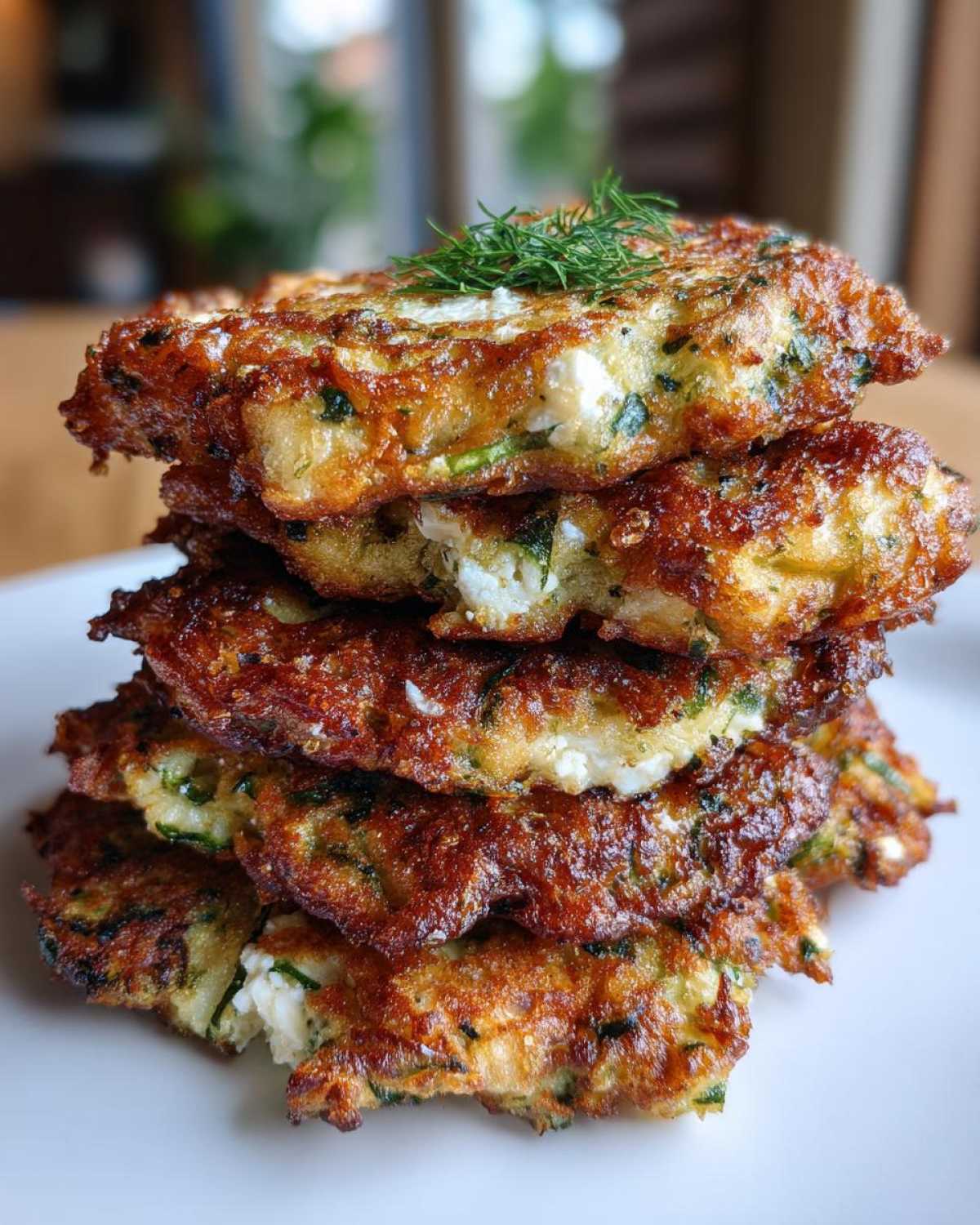 Crispy Zucchini Fritters (with Feta) - detail 1