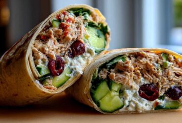 Greek tuna wrap