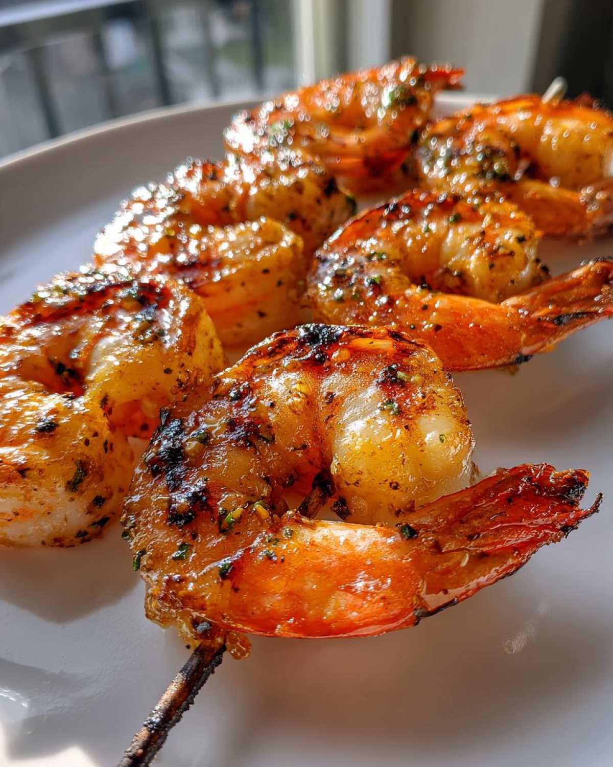 Lemon Garlic Shrimp Skewers - detail 1