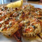 Lemon Garlic Shrimp Skewers