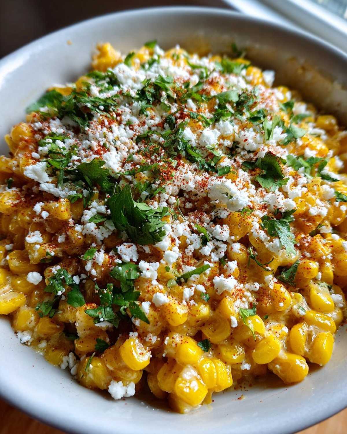 Mexican street corn bowl - detail 2