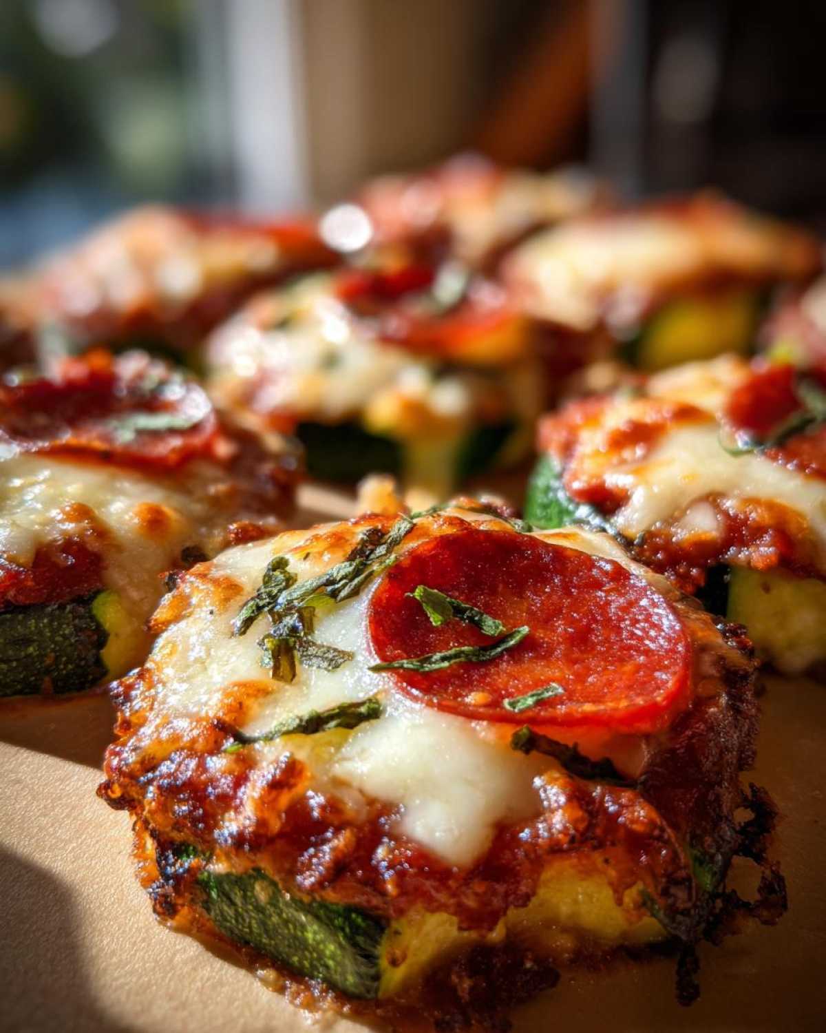 Mini Zucchini Pizza Bites (Keto Friendly) - detail 1