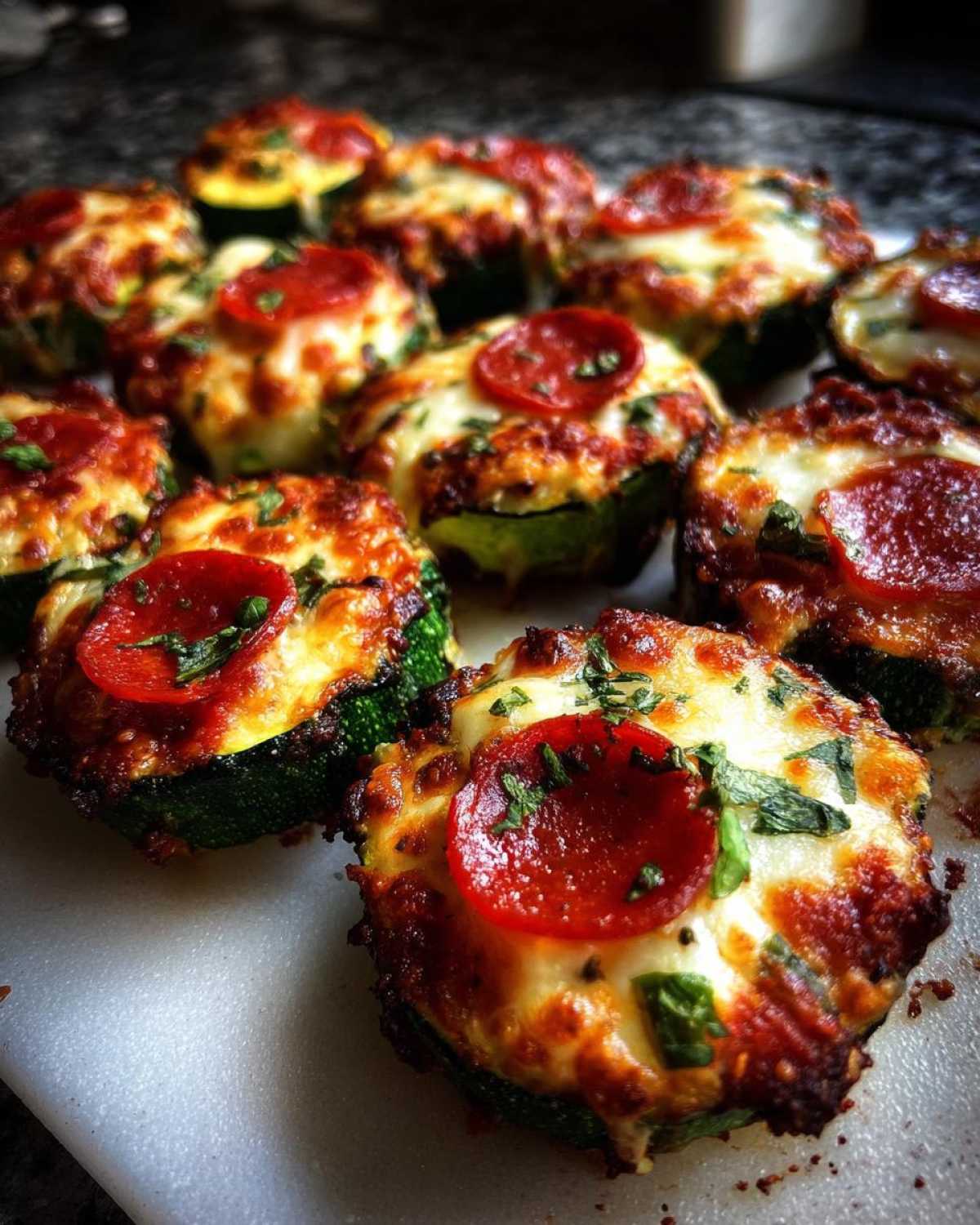 Mini Zucchini Pizza Bites (Keto Friendly) - detail 2