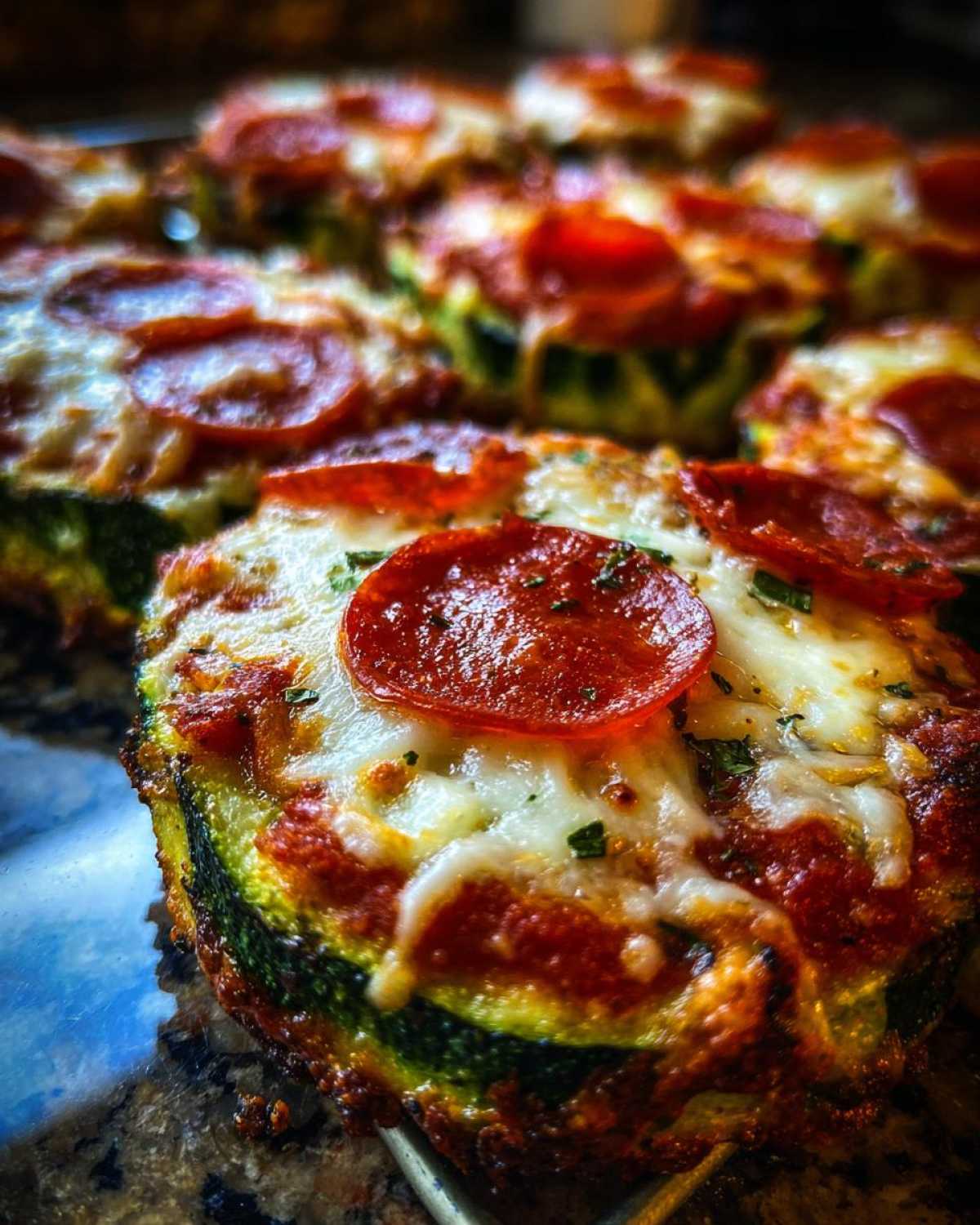 Mini Zucchini Pizza Bites (Keto Friendly) - detail 3