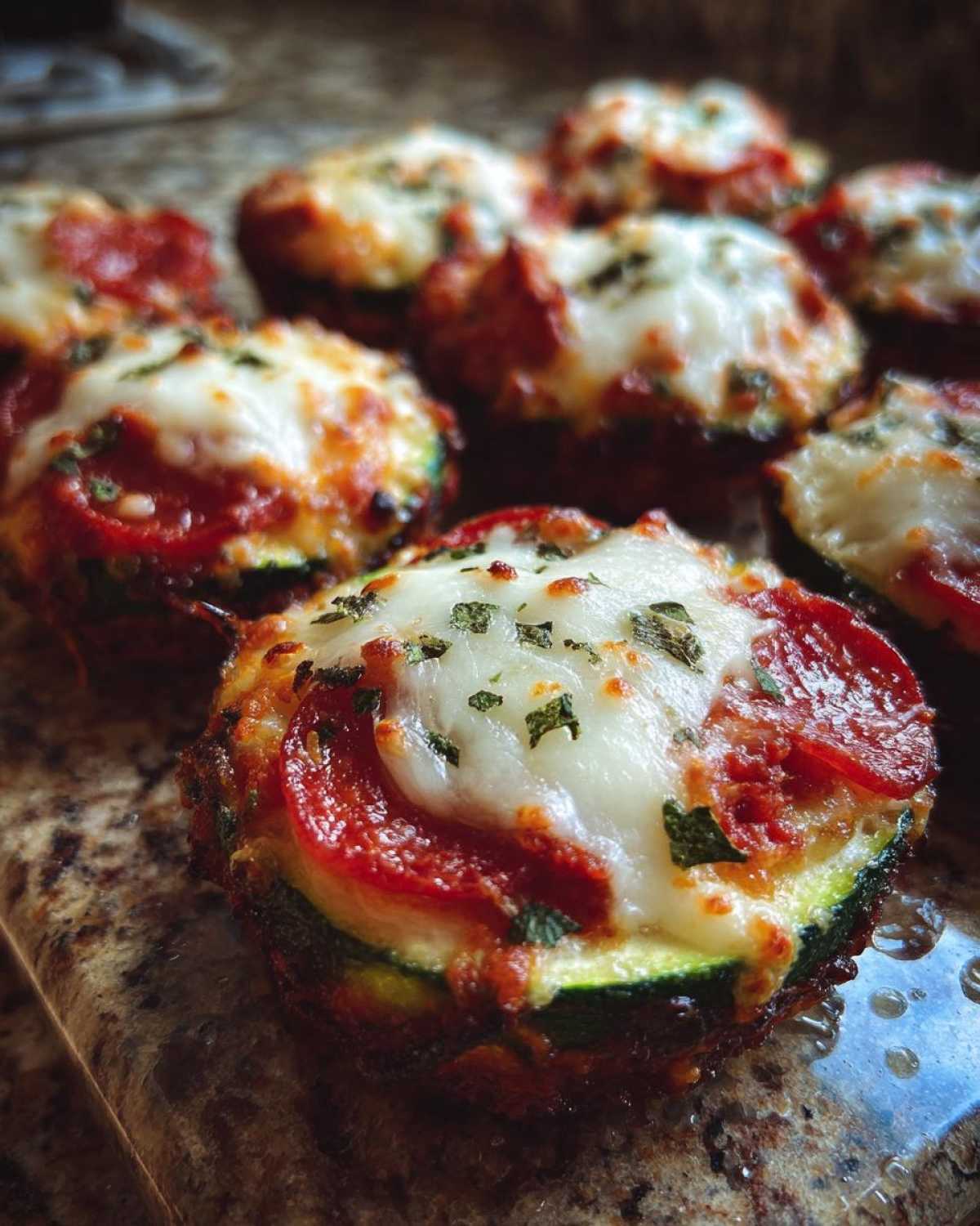 Mini Zucchini Pizza Bites (Keto Friendly) - detail 4