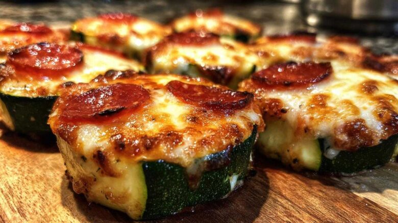 Mini Zucchini Pizza Bites (Keto Friendly)