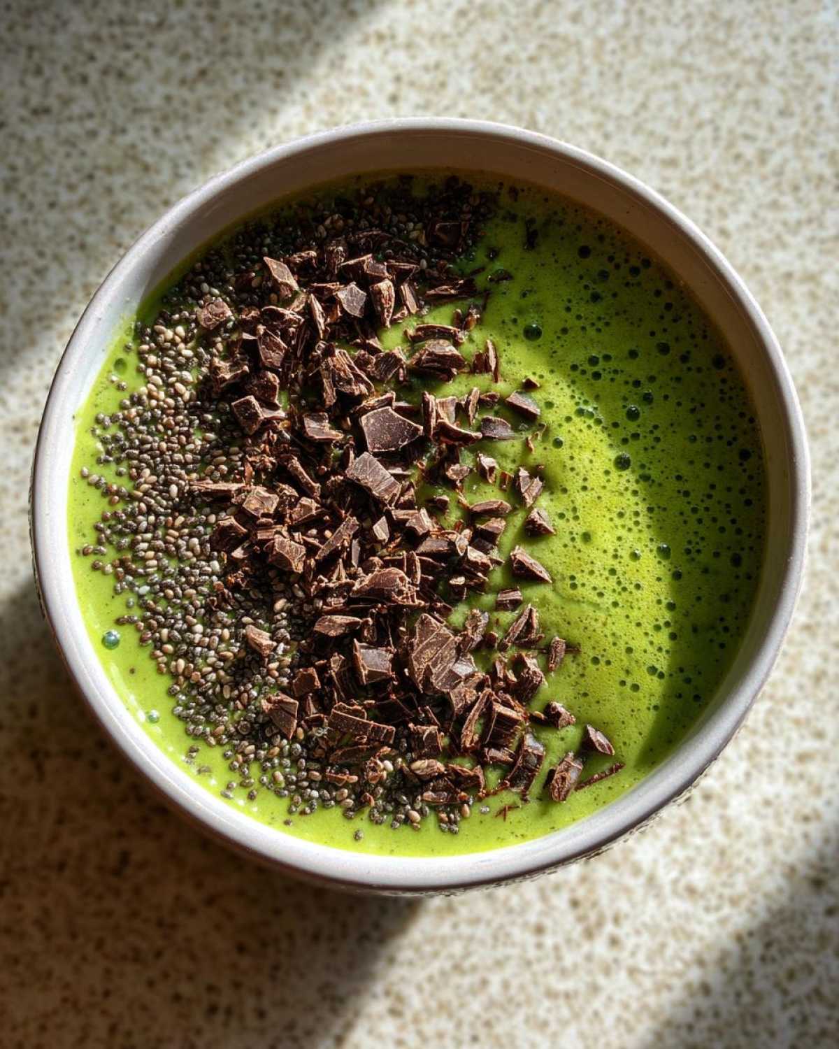 Mint Chocolate Chip Smoothie Bowl - detail 3