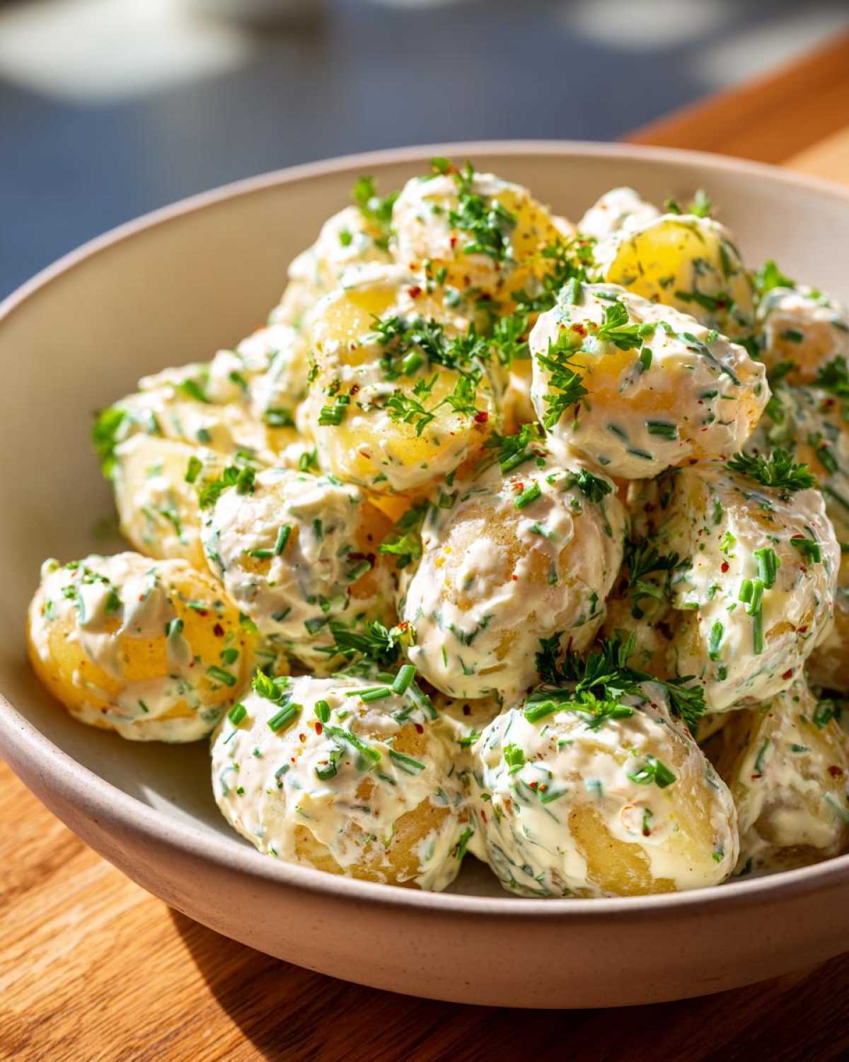 New potato salad - detail 2