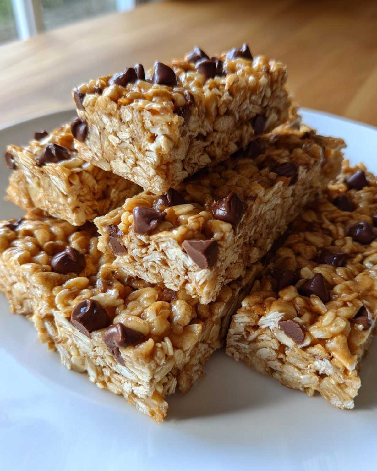 No-Bake Chocolate Chip Granola Bars - detail 1