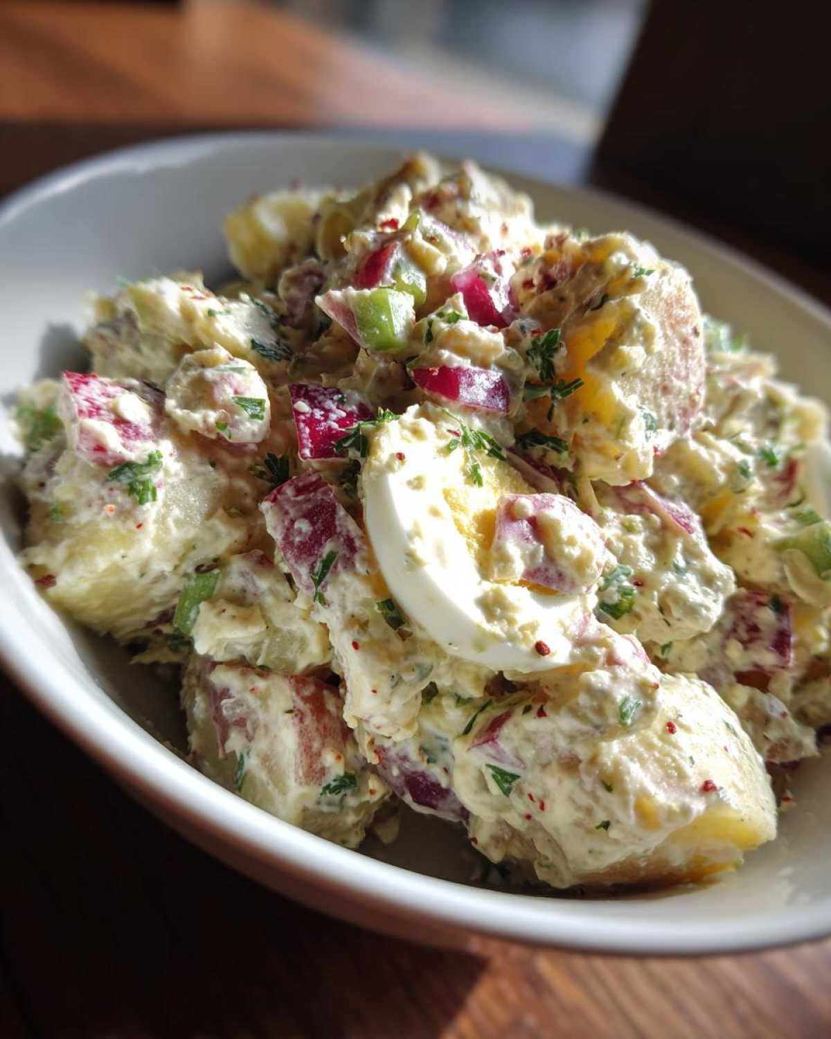 Old-fashioned potato salad - detail 1