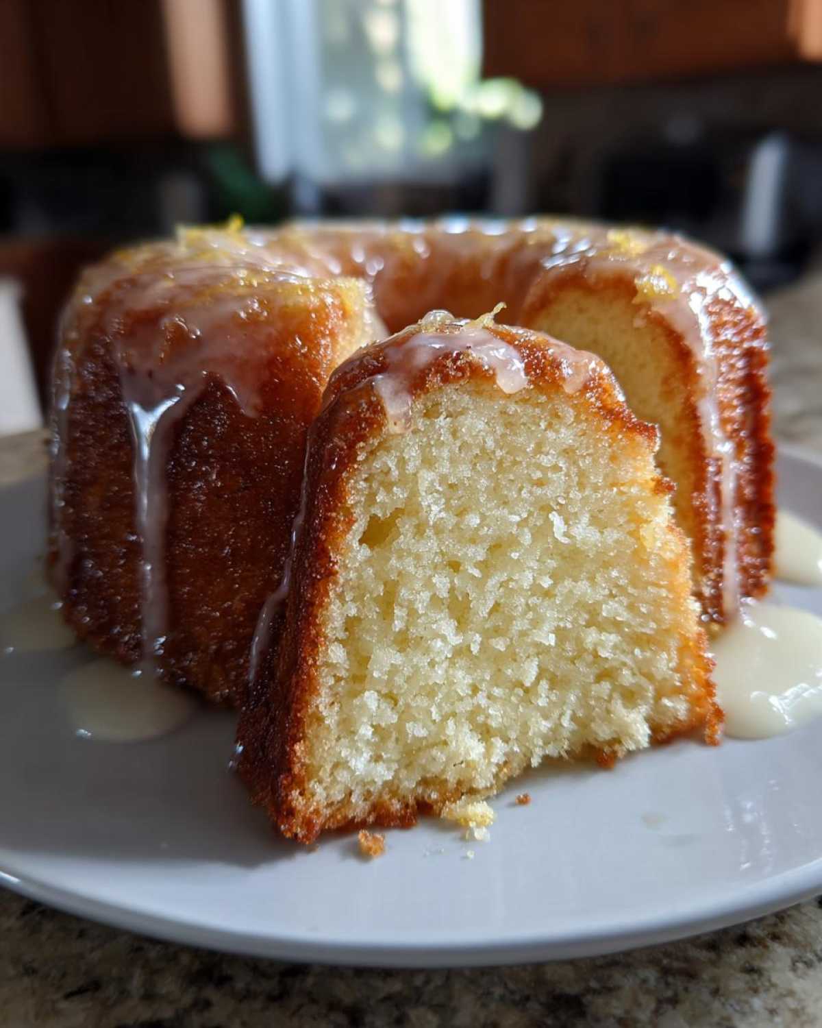 Olive Oil Cake with Lemon Glaze - detail 4