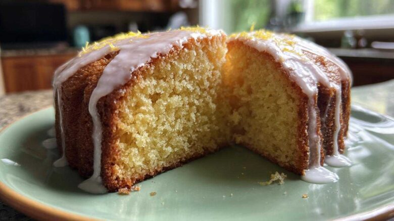Olive Oil Cake with Lemon Glaze