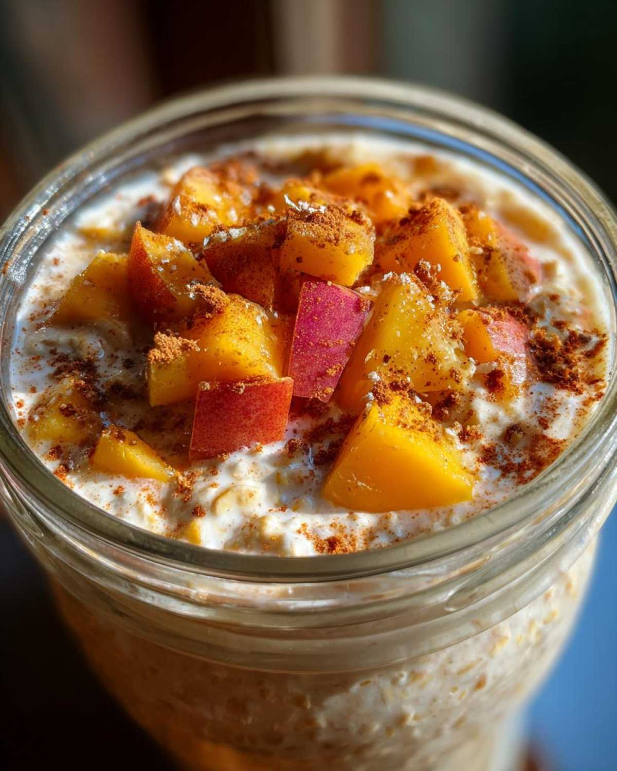 Peaches & Cream Overnight Oats - detail 3