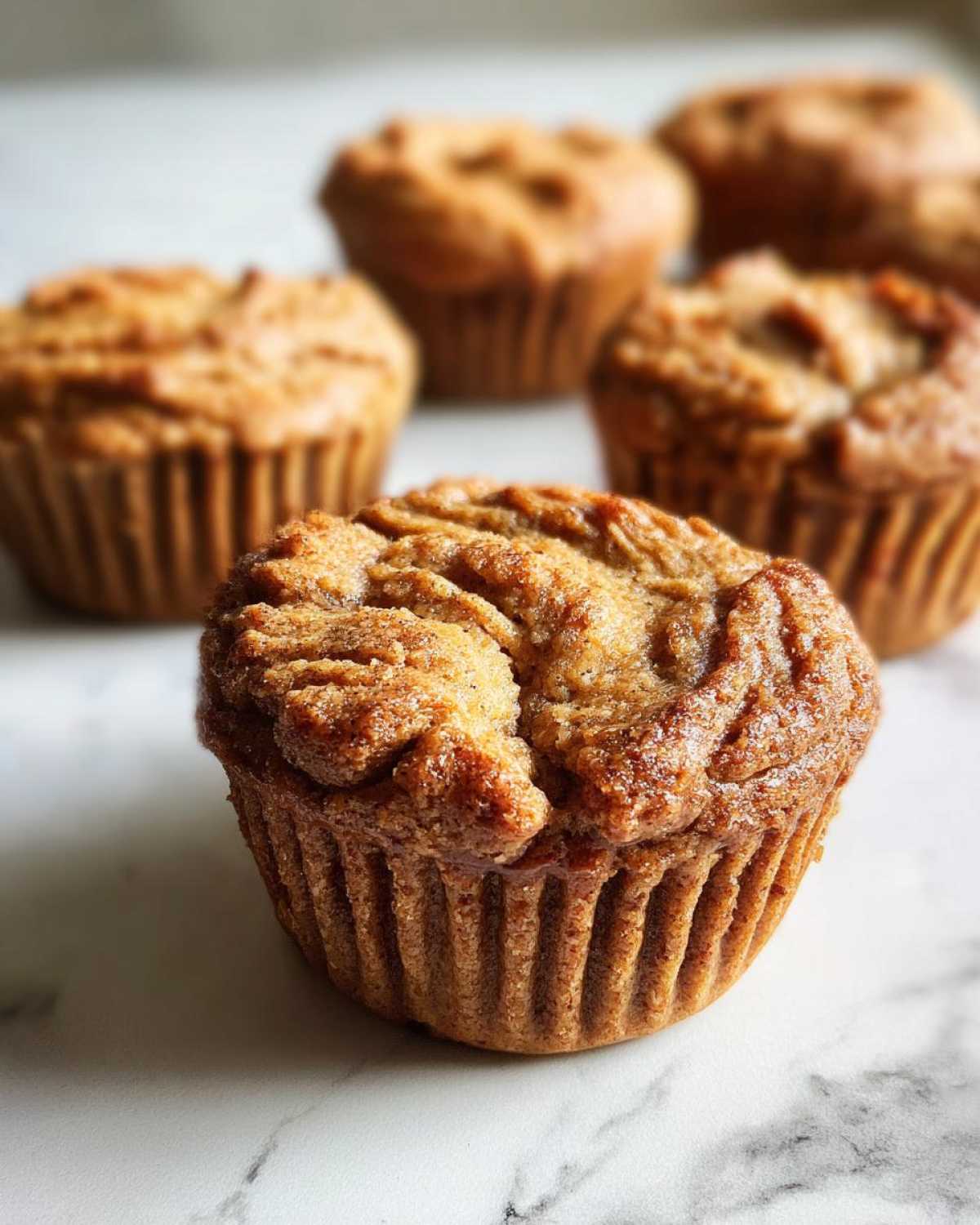 Peanut butter protein muffins - detail 1