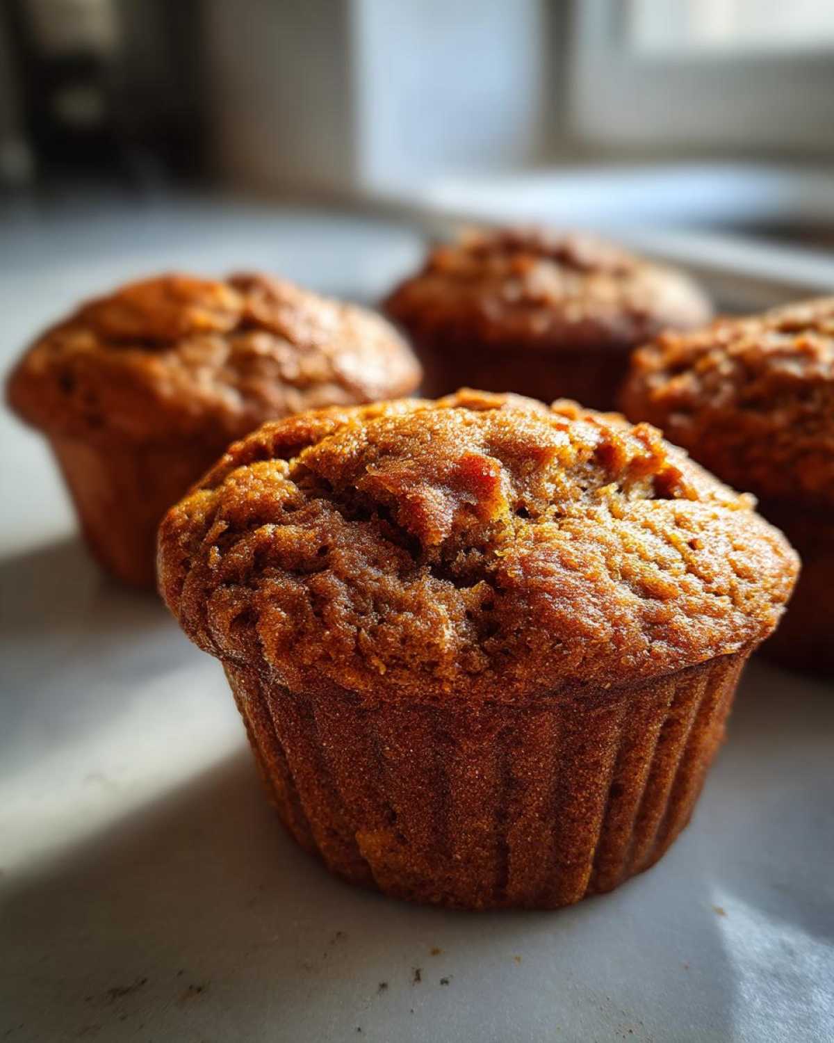 Peanut butter protein muffins - detail 2