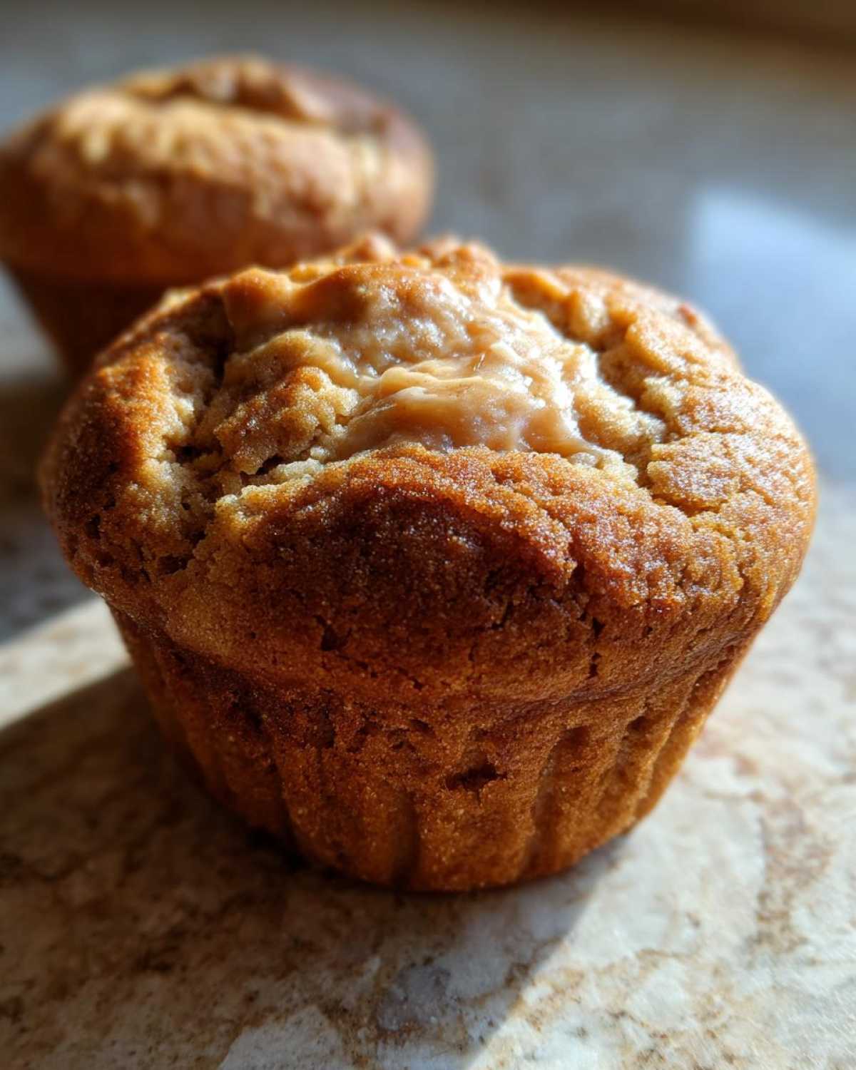 Peanut butter protein muffins - detail 3