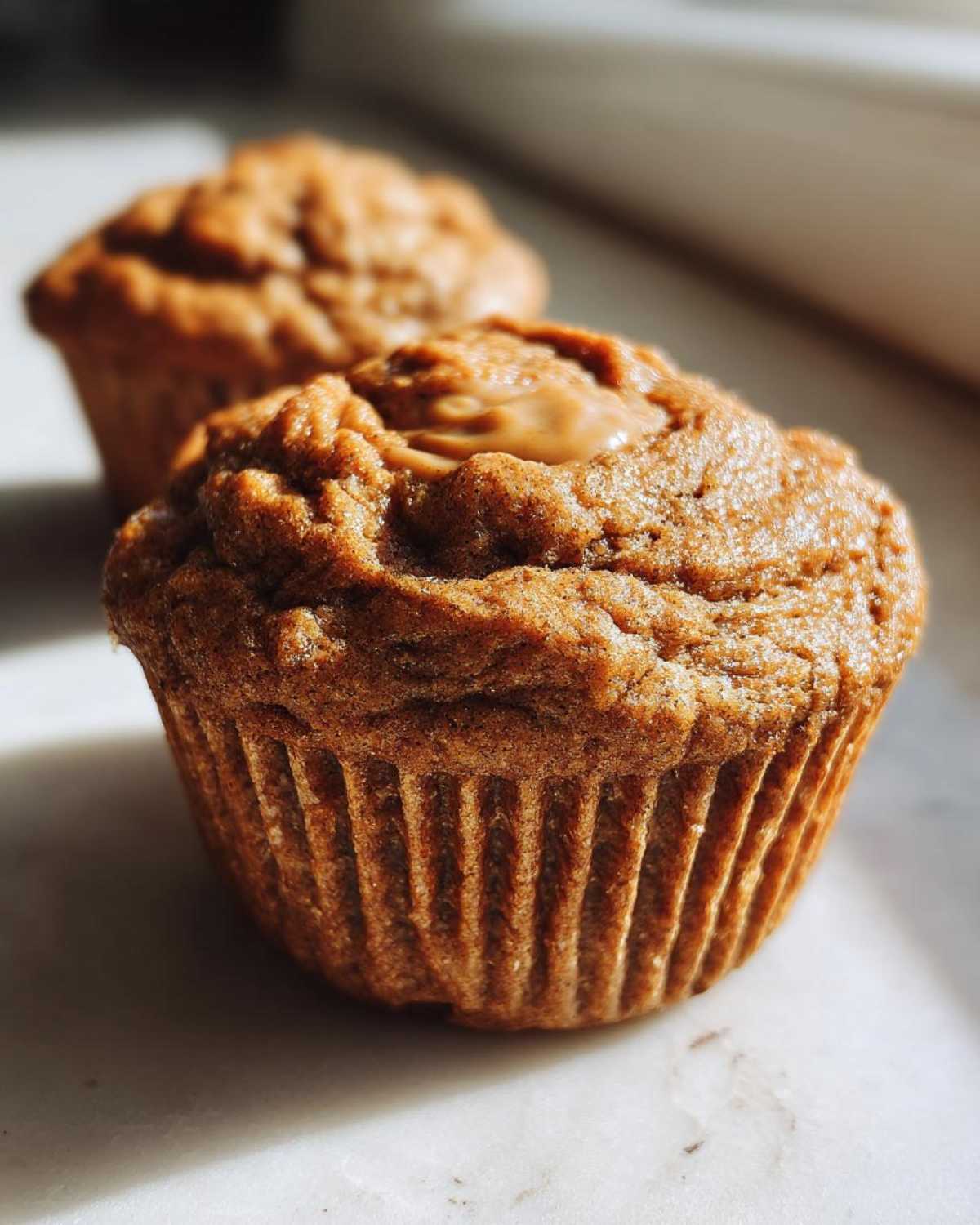 Peanut butter protein muffins - detail 4