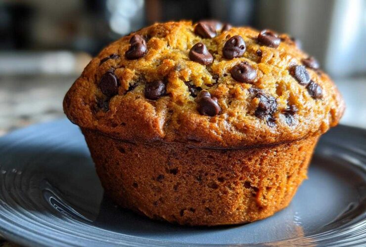 Pumpkin chocolate chip muffins