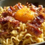 Ramen Carbonara (Instant Noodles Hack)