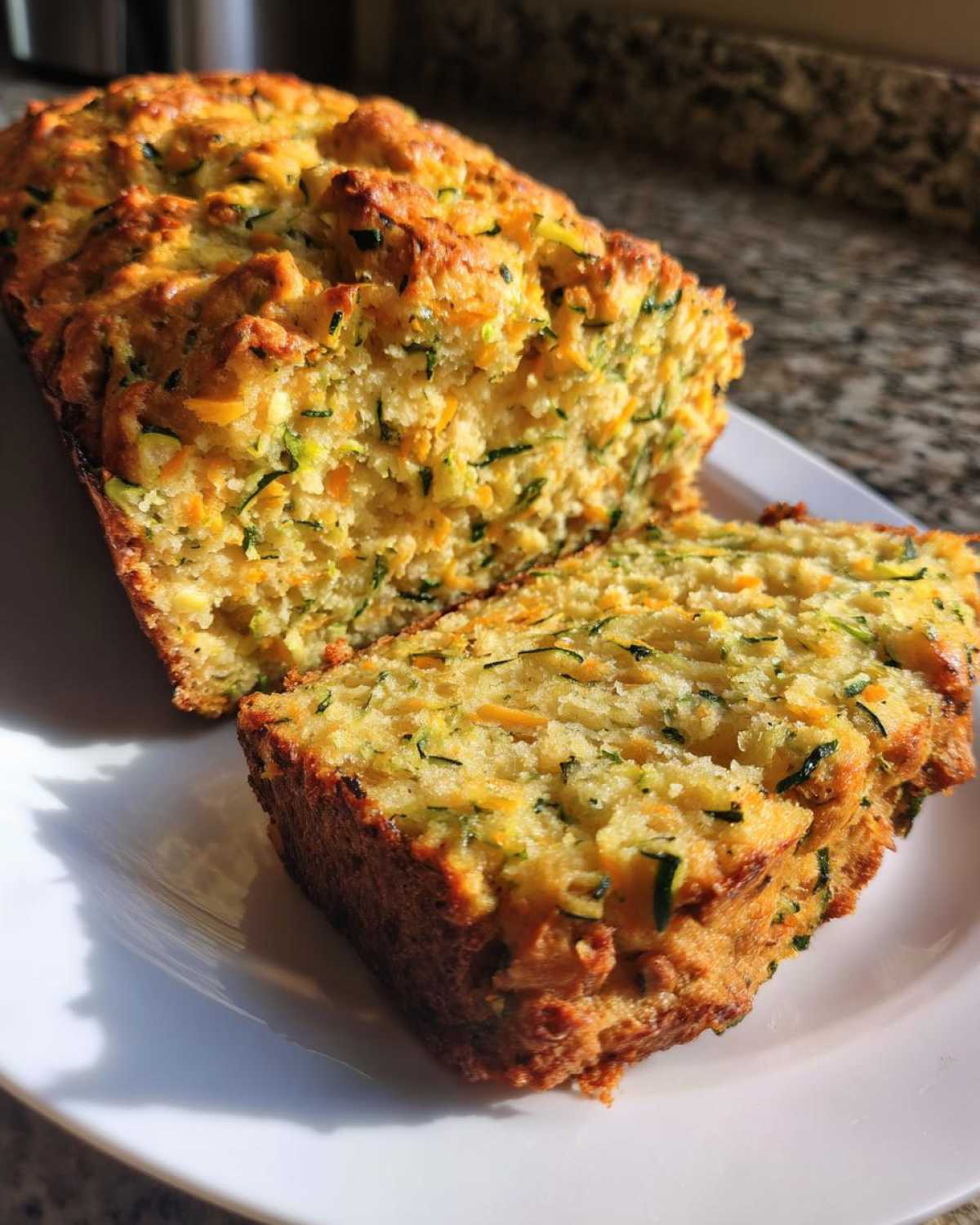 Savory Zucchini Cheddar Bread — Perfect Fall Crockpot Comfort Food - detail 3