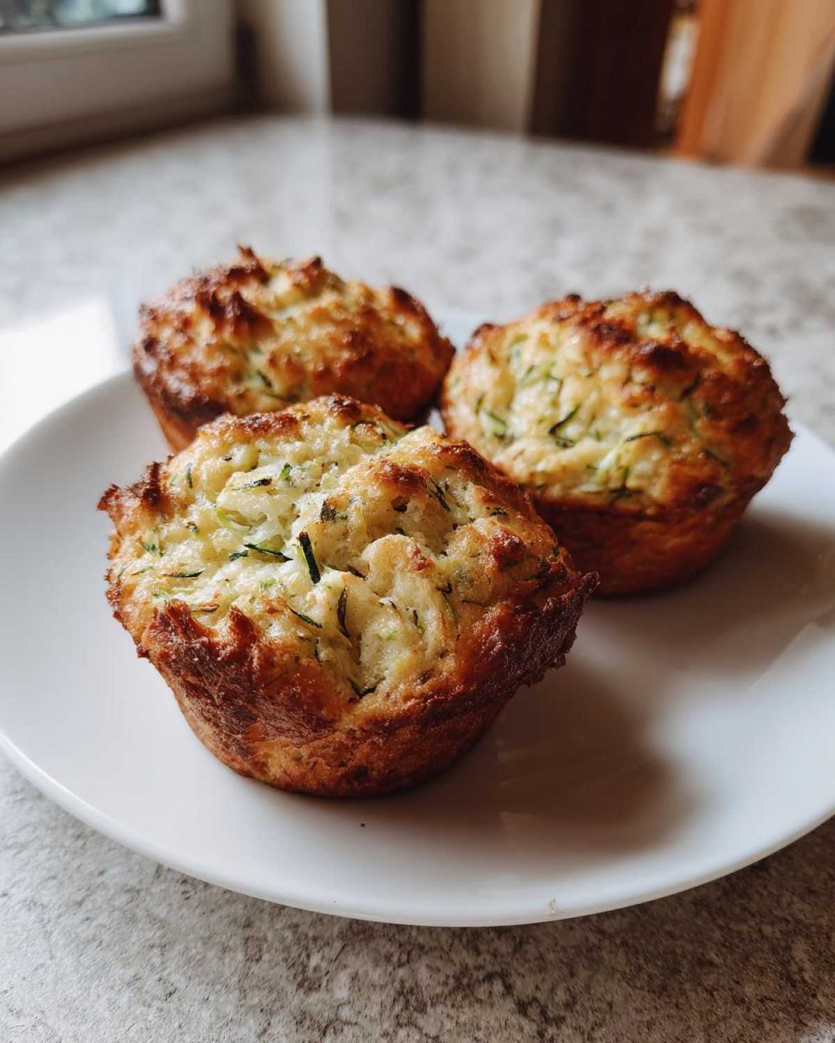 Savory zucchini cheese muffins - detail 4