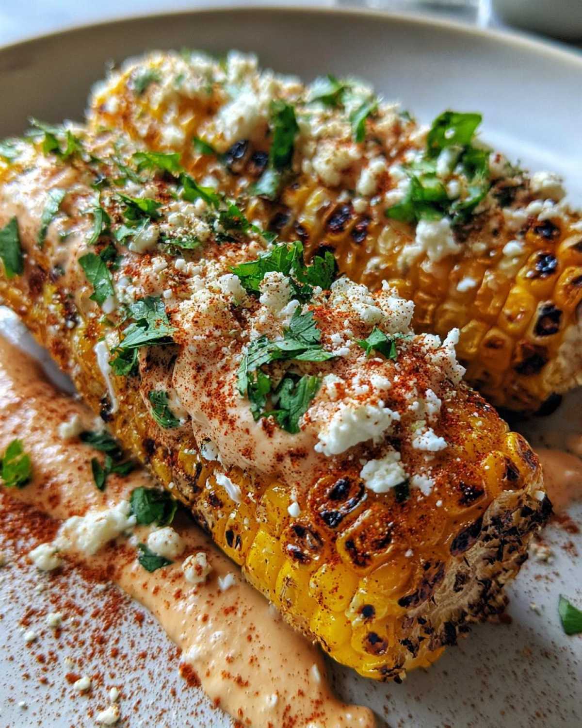 Spicy Mexican street corn - detail 4