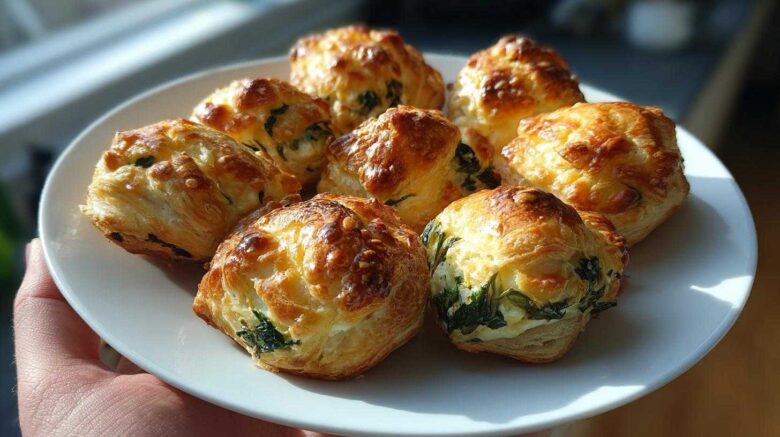 Spinach & Feta Puff Pastry Bites