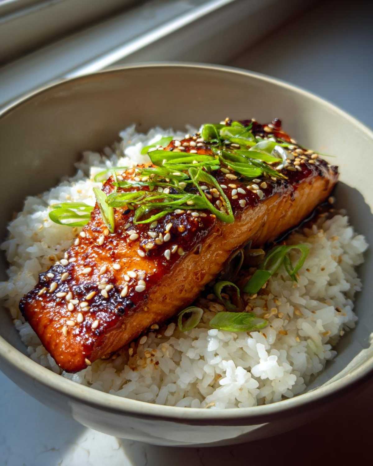 Teriyaki Salmon Bowl - detail 2