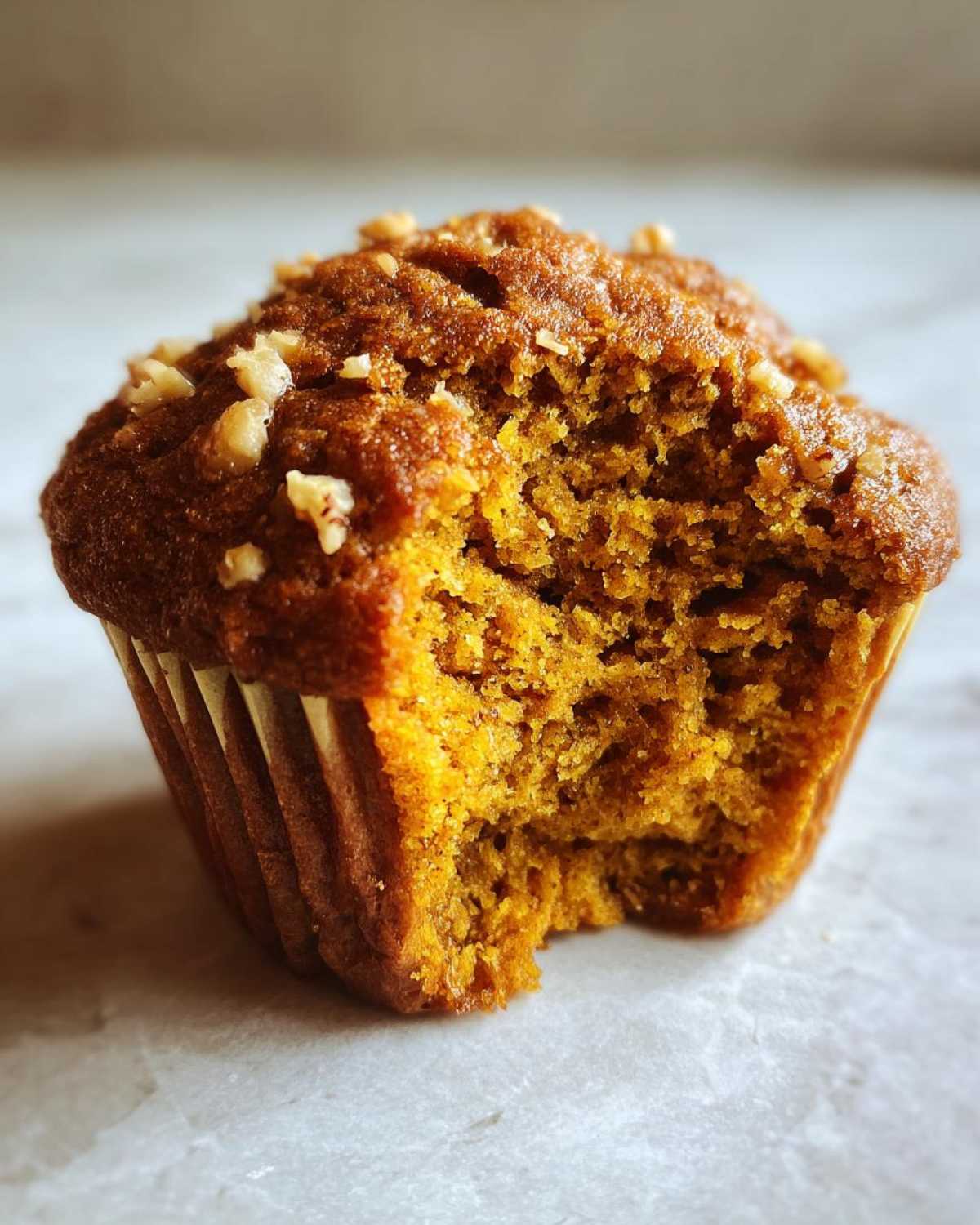 Vegan pumpkin muffins - detail 2