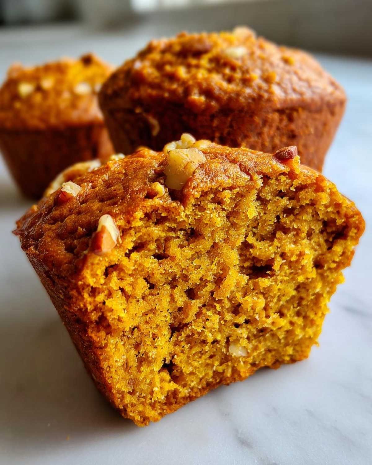 Vegan pumpkin muffins - detail 3