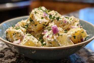 Warm potato salad