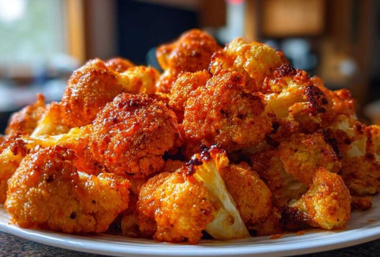 Air Fryer Buffalo Cauliflower Bites