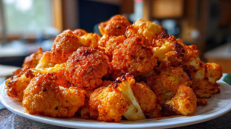 Air Fryer Buffalo Cauliflower Bites