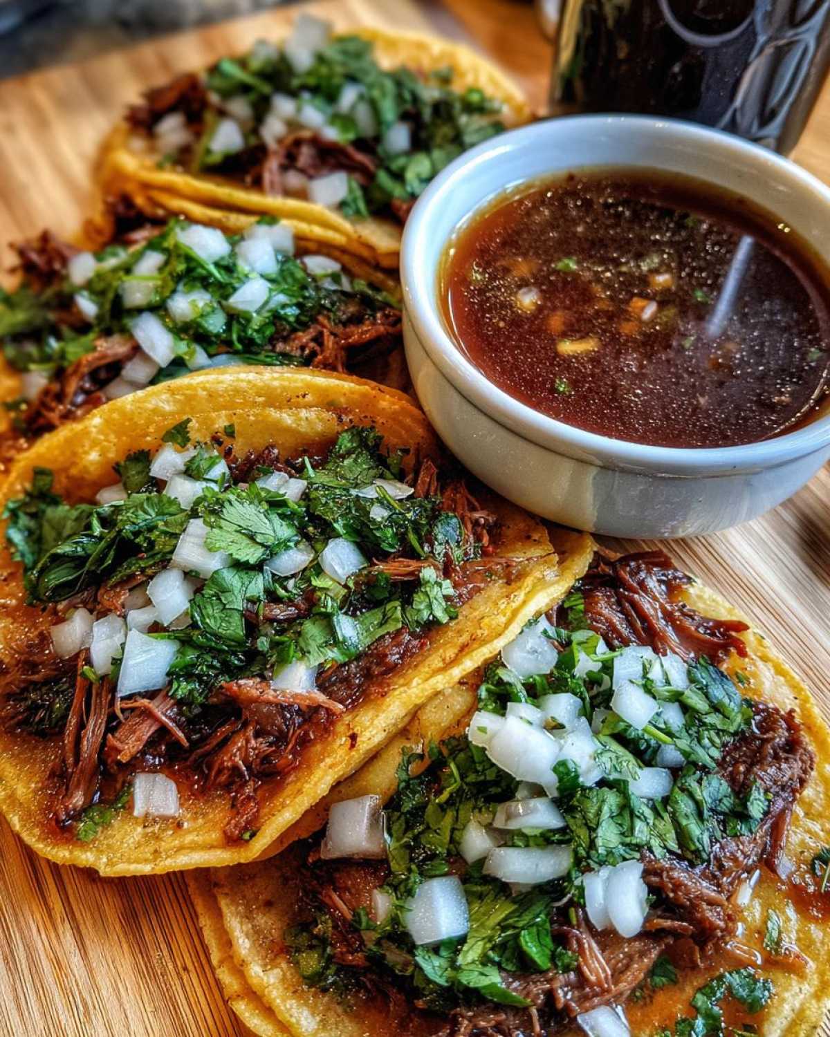 Anna Paul’s Birria Tacos with Consommé - detail 2